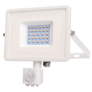 LED Solution Bílý LED reflektor 50W s pohybovým čidlem Premium Barva světla: Denní bílá 467