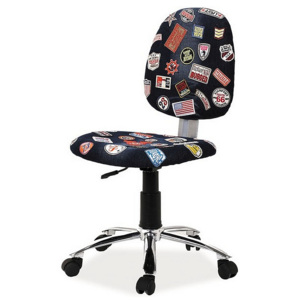 Kancelářská židle ZUNER 1, 85-97x43x47x43-55, černá