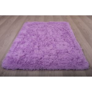 Plyšový koberec BEST - FIALOVÝ Rozměr koberce: 140x200 cm