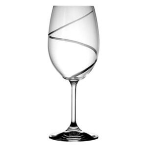 Bohemia Crystal Broušené sklenice na čevrené víno 40415/Atlantis/450ml