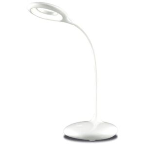 Ecolite LHZQ7-BI LED stolní lampa AKU stmív., 5W, 440lm, 4000K, bílá