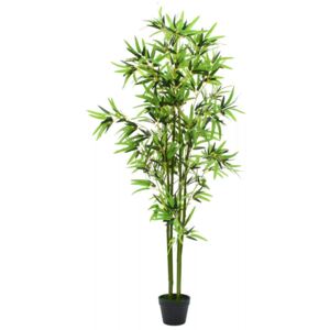Umělá rostlina bambus s květináčem - 175 cm | zelený