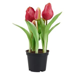 FLORISTA Tulipány "Real Touch" v květináči - růžová