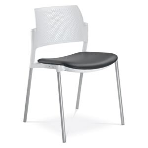 LD SEATING Konferenční židle DREAM+ 100-WH-N0, kostra bílá