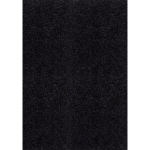 Chlupatý kusový koberec Dream Shaggy 4000 černý Typ: 80x150 cm