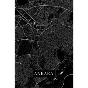 Mapa Ankara black