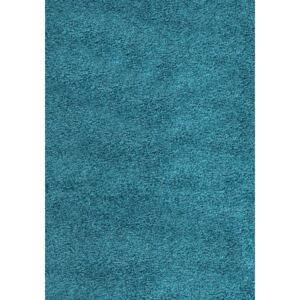 Chlupatý kusový koberec Dream Shaggy 4000 tyrkysový Typ: kulatý 80 cm