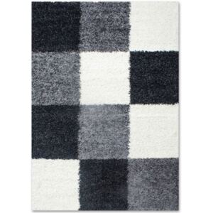Chlupatý kusový koberec Life Shaggy 1501 černý Typ: 160x230 cm