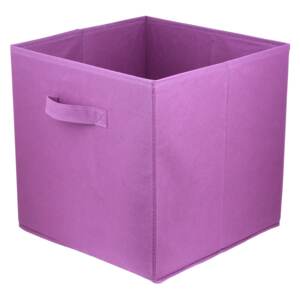 DOMINO - Úložný box textilní LAVITA fialový 31x31x31