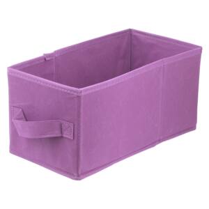 DOMINO - Úložný box textilní LAVITA fialový 15x31x15