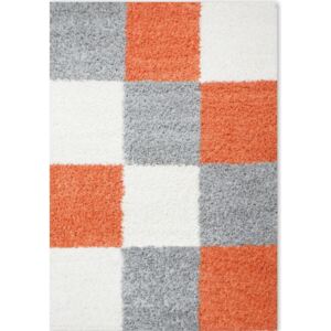 Chlupatý kusový koberec Life Shaggy 1501 oranžový Typ: 60x110 cm