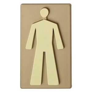 DOMINO - Označení WC samolepící PCV Zlatá, Chlapec