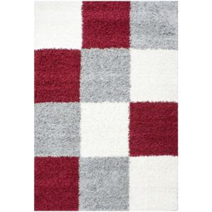 Chlupatý kusový koberec Life Shaggy 1501 červený Typ: 80x150 cm