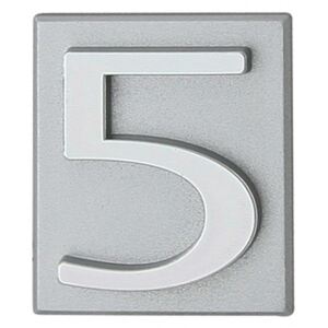 DOMINO - Číslice stříbro, num 5