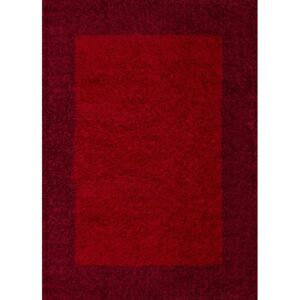 Chlupatý kusový koberec Life Shaggy 1503 červený Typ: 60x110 cm