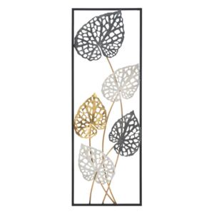 Kovová závěsná dekorace se vzorem listů Mauro Ferretti Ory -B-, 31 x 90 cm