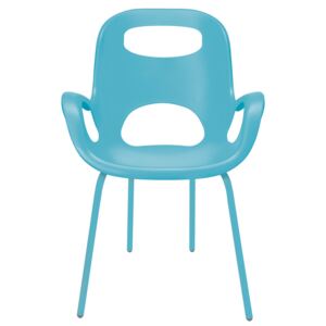 Designová plastová židle Umbra Oh | tyrkysová
