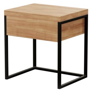 Materasso Noční stolek Heavy Oak - (š/v/hl): 40 x 54 x 40 cm