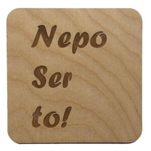 Set dřevěných podtácků na stůl 4 ks - Nepo Ser To!, Barva: Bříza