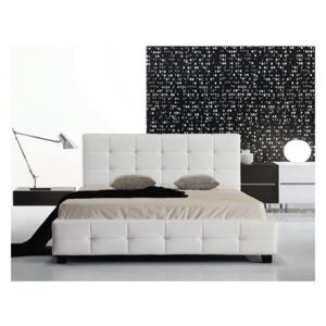 FIDEL postel 150x200cm / Pu bílá vč roštu
