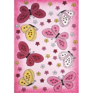 Dětský kusový koberec Toys C259 133x195 cm | růžový