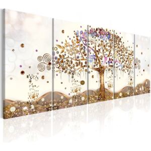 Obraz na plátně Bimago - Dazzling Tree 200x80 cm