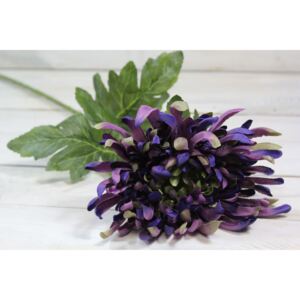 Umělá chryzantéma - fialová (v. 74 cm) velikost