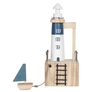 Clayre & Eef - Decoration lighthouse 11*7*7/29 cm 6H1947
