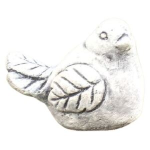 Malá betonová dekorace sedící ptáček - 9*5,5*6cm