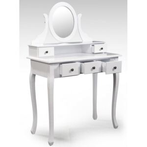 OVN Toaletní stolek IDN 4203 bílý masiv borovice / MDF