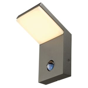 Nástěnné venkovní LED svítidlo s pohybovým senzorem SLV ORDI 232915 antracitové