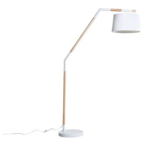 Klasická bílá stojací lampa - NOGAT