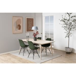 Dizajnová stolička Nasia, lesno zelená