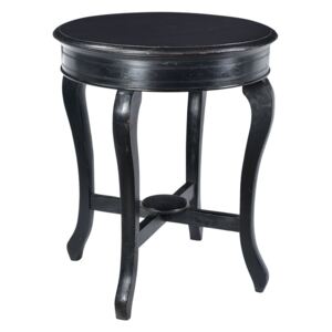 Kulatý stolek v černé barvě