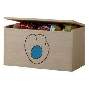 BabyBoo Box na hračky, truhla Kočičí packa - modrá