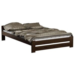 Dřevěná postel Viktor 160x200 + rošt ZDARMA (Barva dřeva: Ořech)
