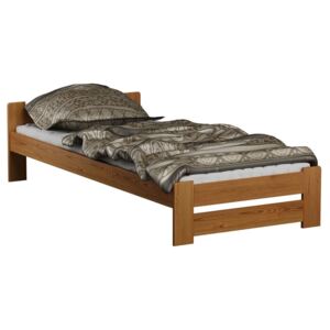 Dřevěná postel Viktor 90x200 + rošt ZDARMA (Barva dřeva: Olše)
