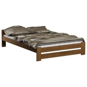 Dřevěná postel Viktor 160x200 + rošt ZDARMA (Barva dřeva: Dub)