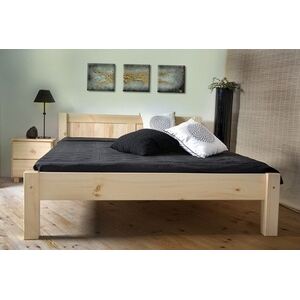 Dřevěná postel Metoděj 160x200 + rošt ZDARMA - borovice