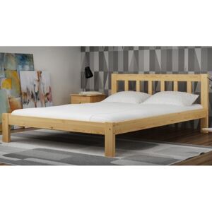 Dřevěná postel Bořivoj 160x200 + rošt ZDARMA - borovice