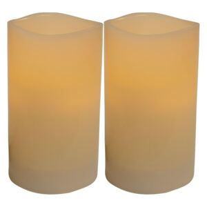 MELINERA® LED svíčky z vosku (bílá, 2dílná sada)