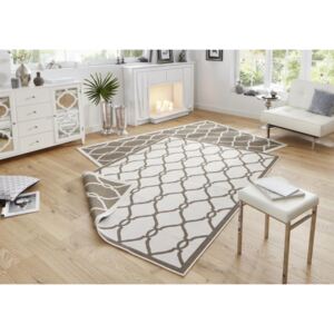 Bougari - Hanse Home koberce Kusový koberec Twin-Wendeteppiche 103122 braun creme - 80x350 cm