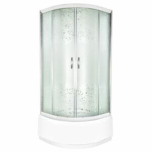 Sprchový kout Anima T-Pro čtvrtkruh 90 cm, R 550, neprůhledné sklo, bílý profil TPSNEW90ROG