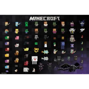 Plakát, Obraz - Minecraft - Pixel Sprites, (91,5 x 61 cm)