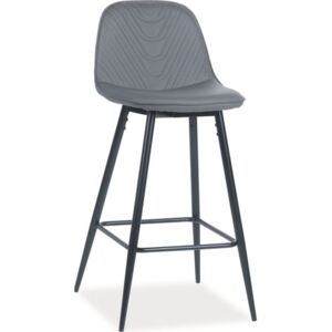 Barová čalouněná židle TEO H-1 šedá
