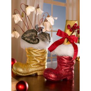 RWH 2-d. set vánočních kozaček, červená a zlatá
