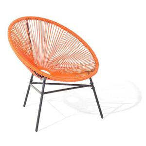 Oranžová polyratanová židle ACAPULCO