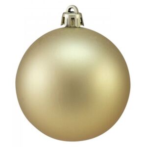 Vánoční dekorační ozdoby, 7 cm, zlatá matná, 6 ks