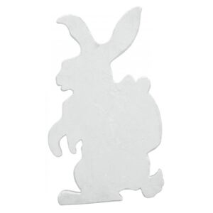 Silueta velikonočního králíka, bílá, 60cm