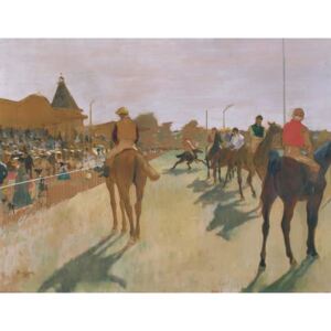 Obraz, Reprodukce - The Parade, or Race Horses in front of the Stands, c.1866-68, Edgar Degas